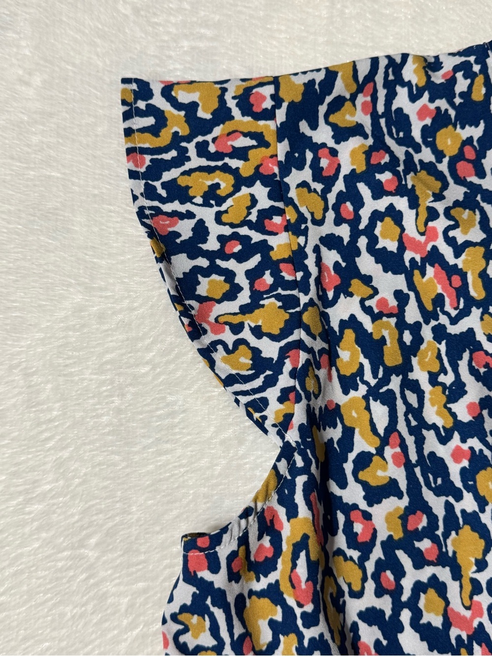Mud pie Multicolor Leopard Print Ruffle Dress - Picture 3 of 8